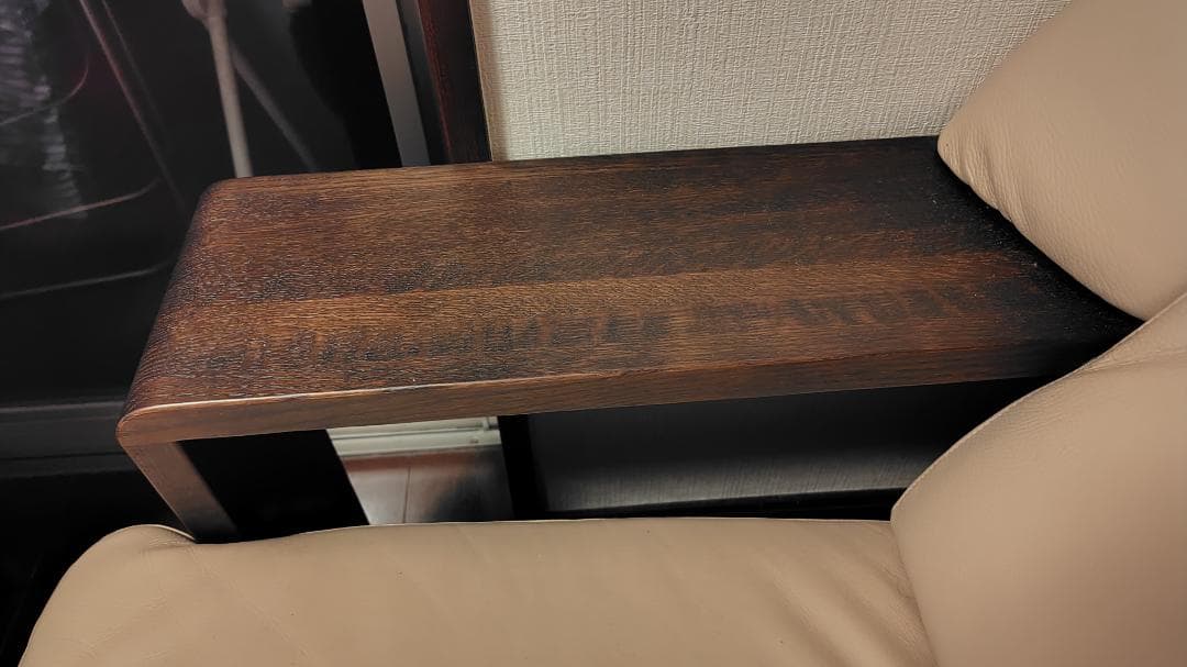 カリモク家具 2.5人掛けソファー ダンテ ベージュ 合成皮革 幅1550mm