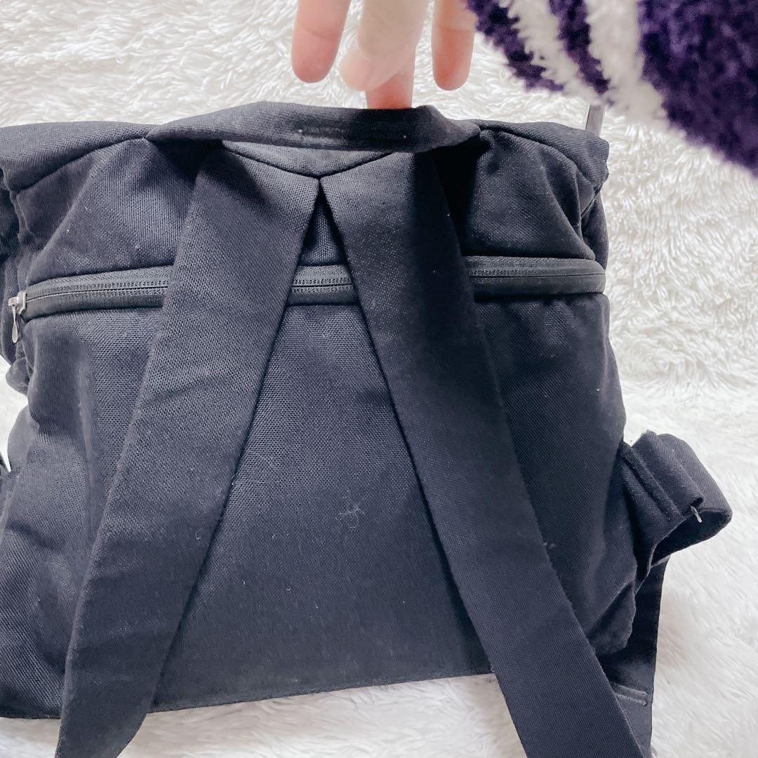 カンペール　リュック　ブラック　コットン　バックパック　レディース　大容量