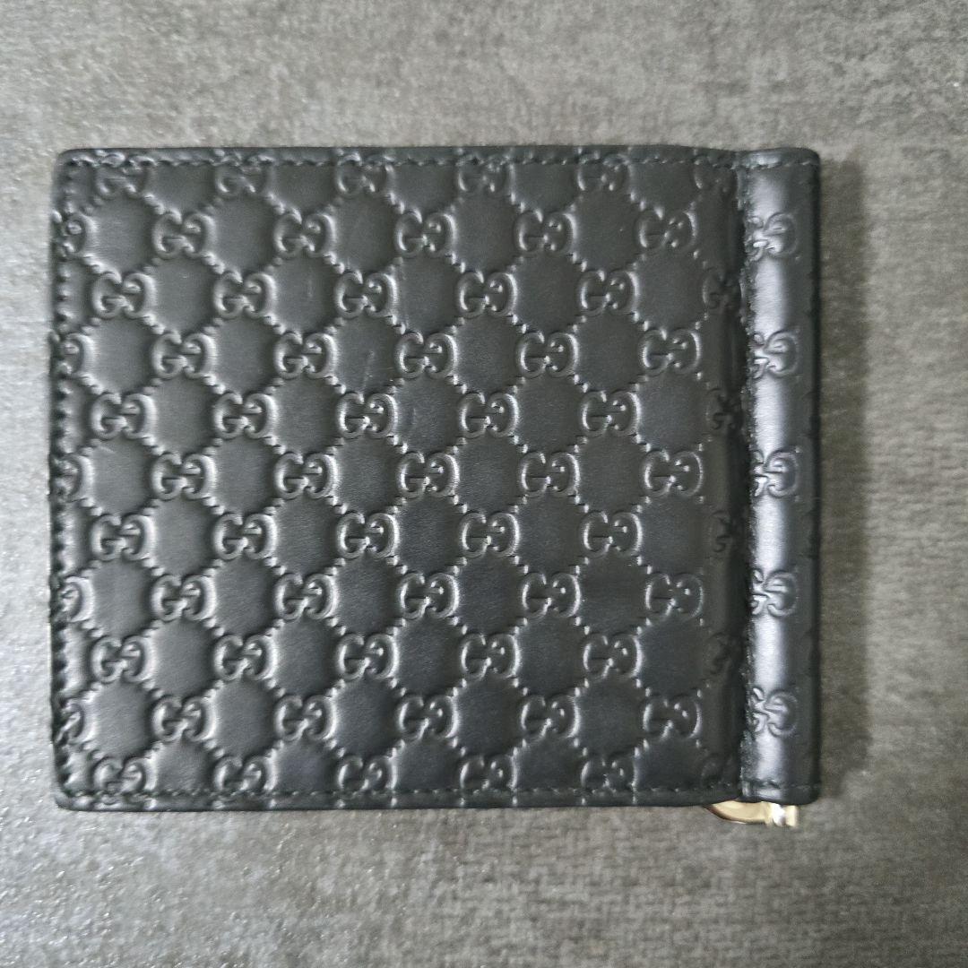 【美品】GUCCI　マネークリップ　ブラック