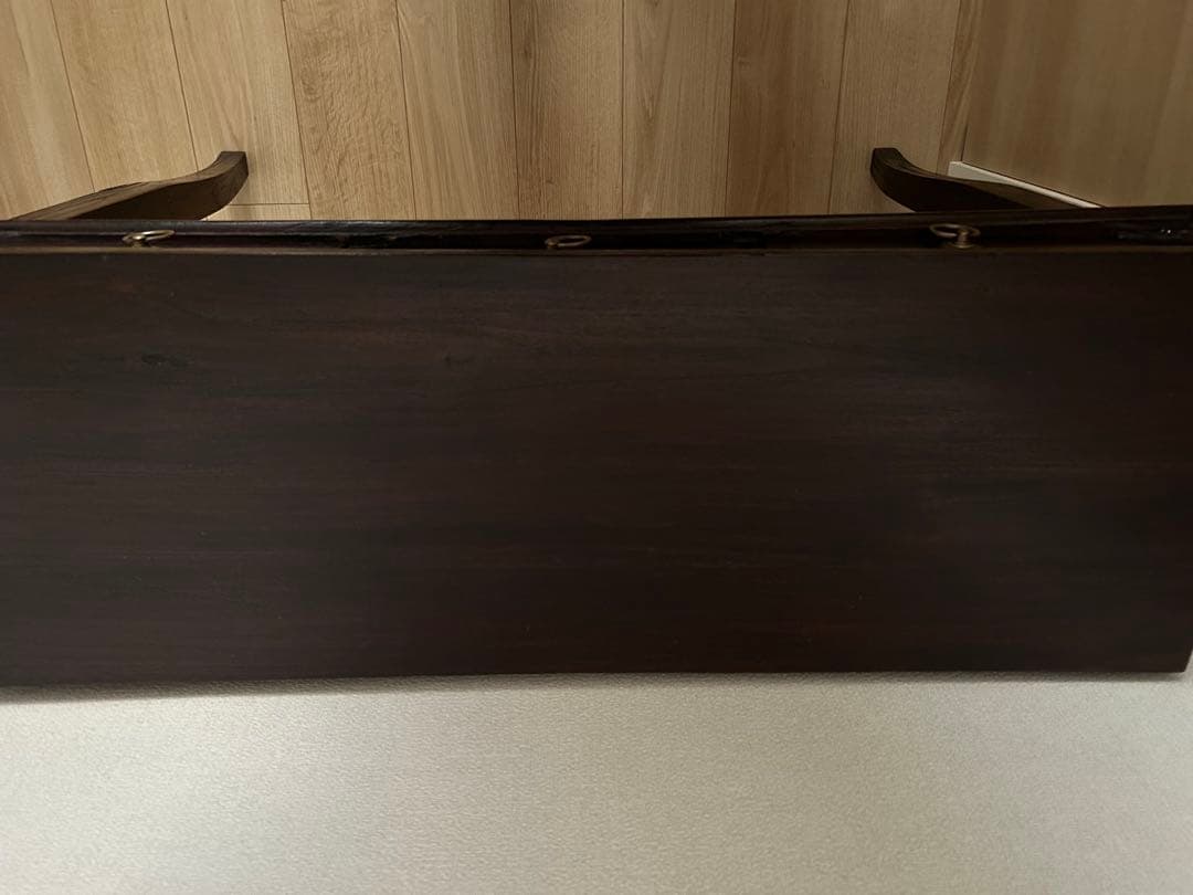 【希少】オシャレ！ オールドチーク 3引き出し テーブル コンソール 机