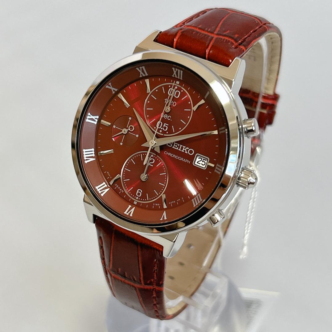 新品 未使用 SEIKO セイコー クロノグラフ 腕時計 SNDV37P1