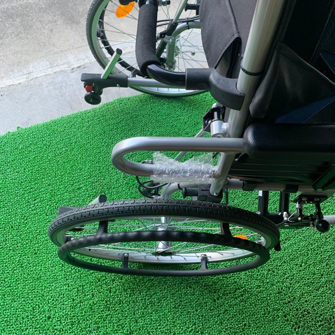 T*)様 折り畳みリクライニングチェア ハイバック自走兼用車椅子 折り畳み車いす