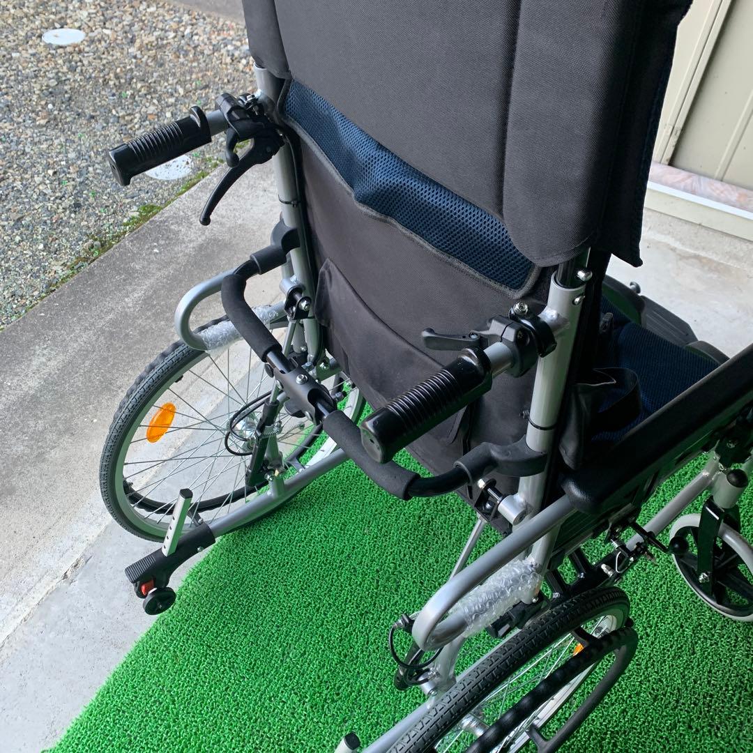 T*)様 折り畳みリクライニングチェア ハイバック自走兼用車椅子 折り畳み車いす
