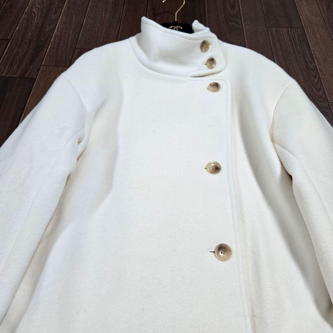 本日削除◆未使用◆ノーブル MTR ウール カシミヤ スタンドカラー コート