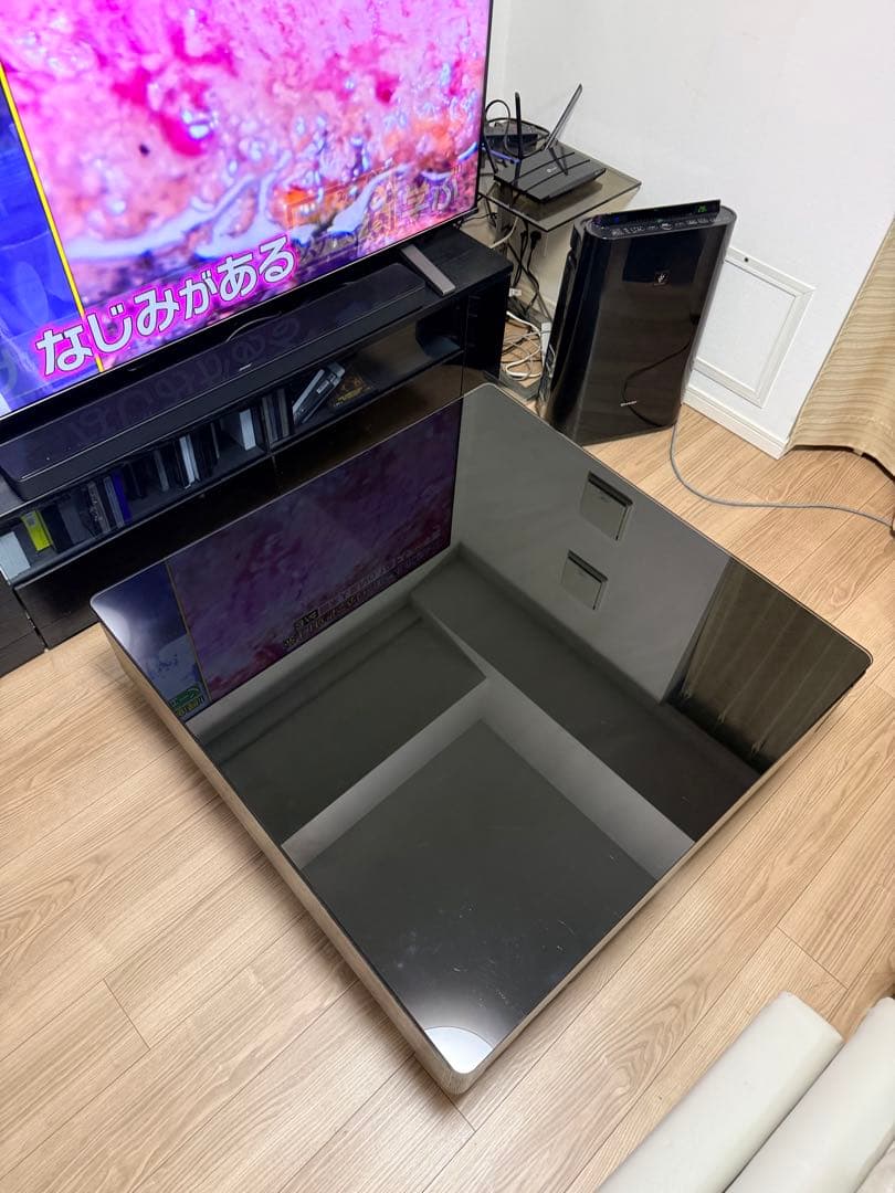 【高級家具】Armonia (アルモニア) 収納付きセンターテーブル ブラック