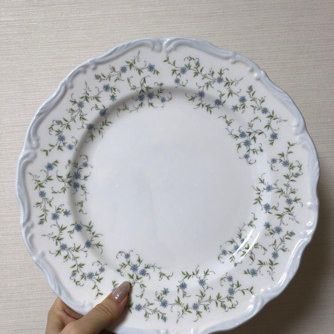 ロイヤルアルバート キャロライン 中皿 27ｃｍ５枚 ディナープレート 小花