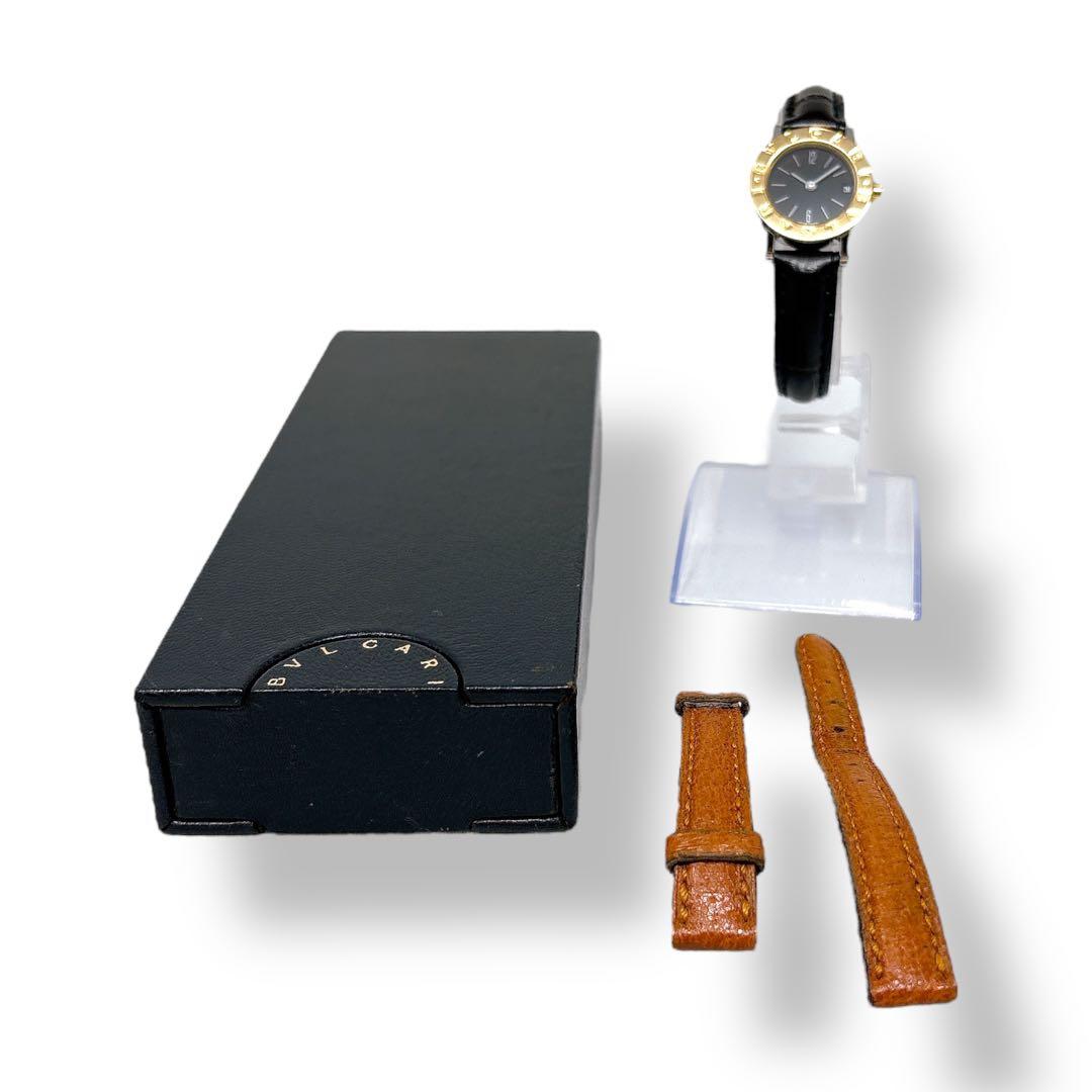 ブルガリ BB23SGLD K18 コンビ レザー ブラック レディース 腕時計