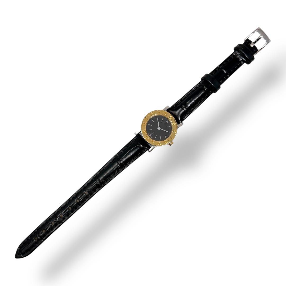 ブルガリ BB23SGLD K18 コンビ レザー ブラック レディース 腕時計