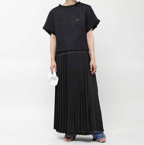 トップス STAND ALONE 23AW 2-WAY FANCY TWEED TOP