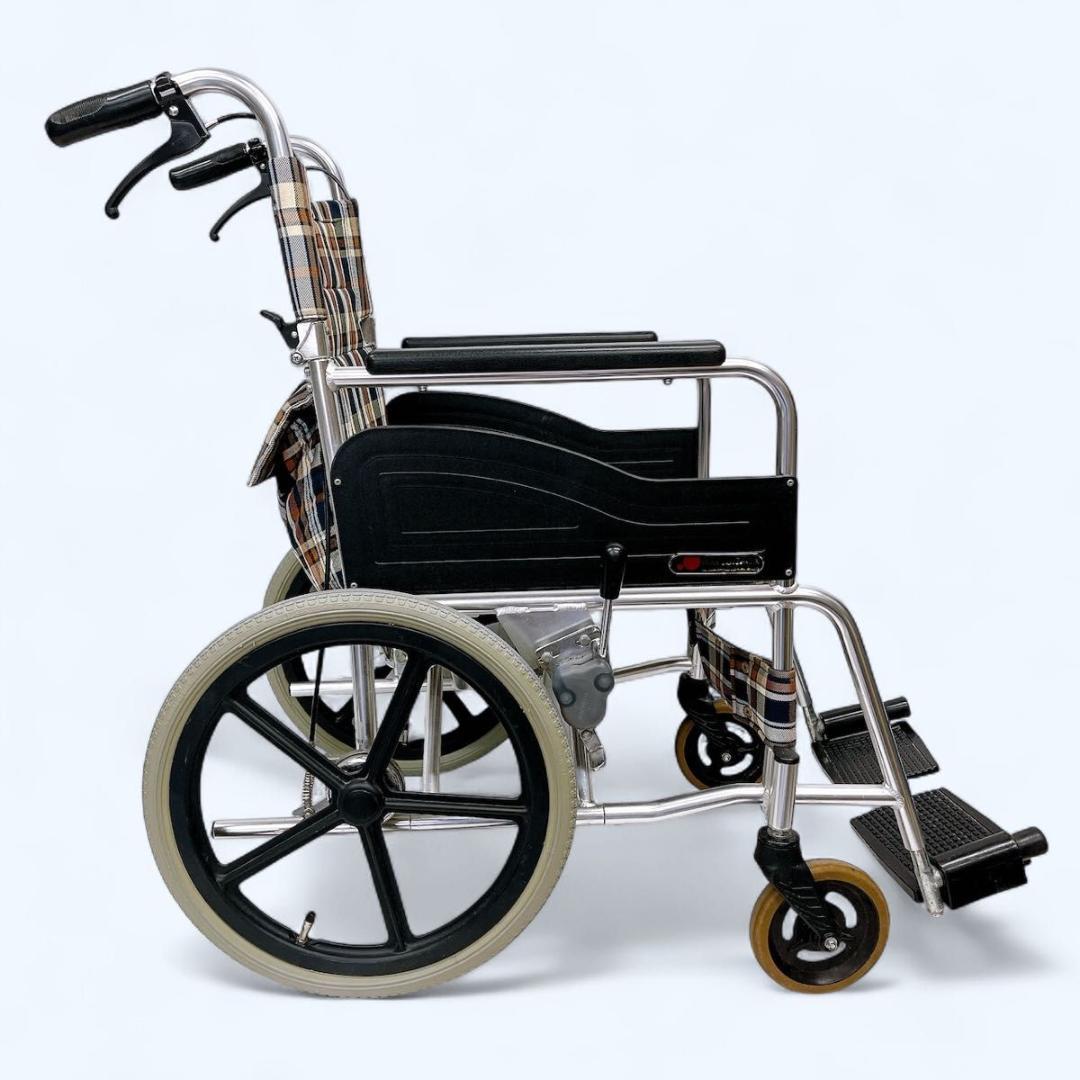 松永製作所 介助用 車いす AR-300 折りたたみ 100kgまで アルミ製