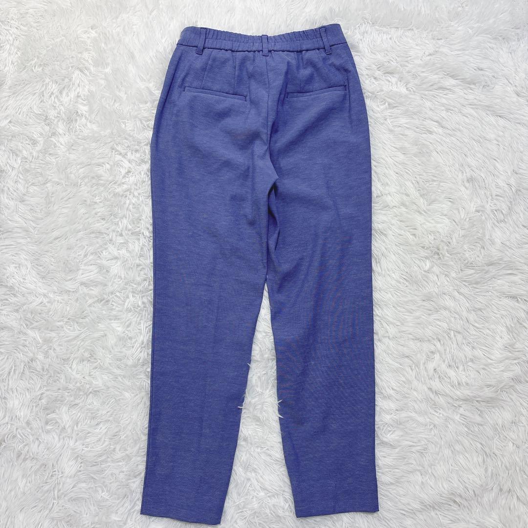 美品✨【洗える】PLST リネン混 ノーカラー パンツスーツセットアップ M