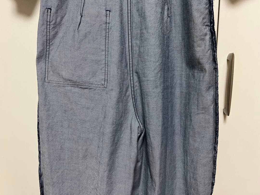 IENA アッパーハイツ　パフスリーブオールインワン