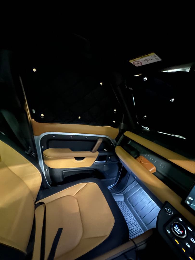 ランドローバー ディフェンダー110 サンシェード　フロント&リアセット