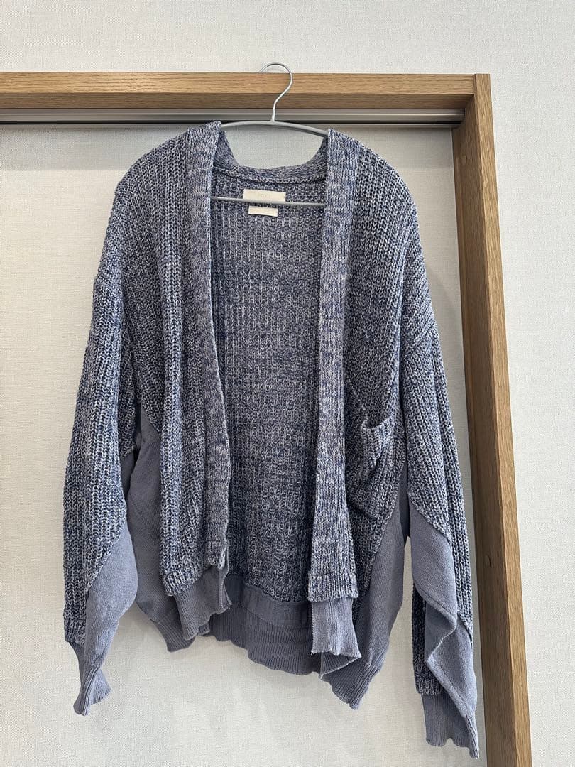 トップス yoke 5G Connecting Rib Cardigan