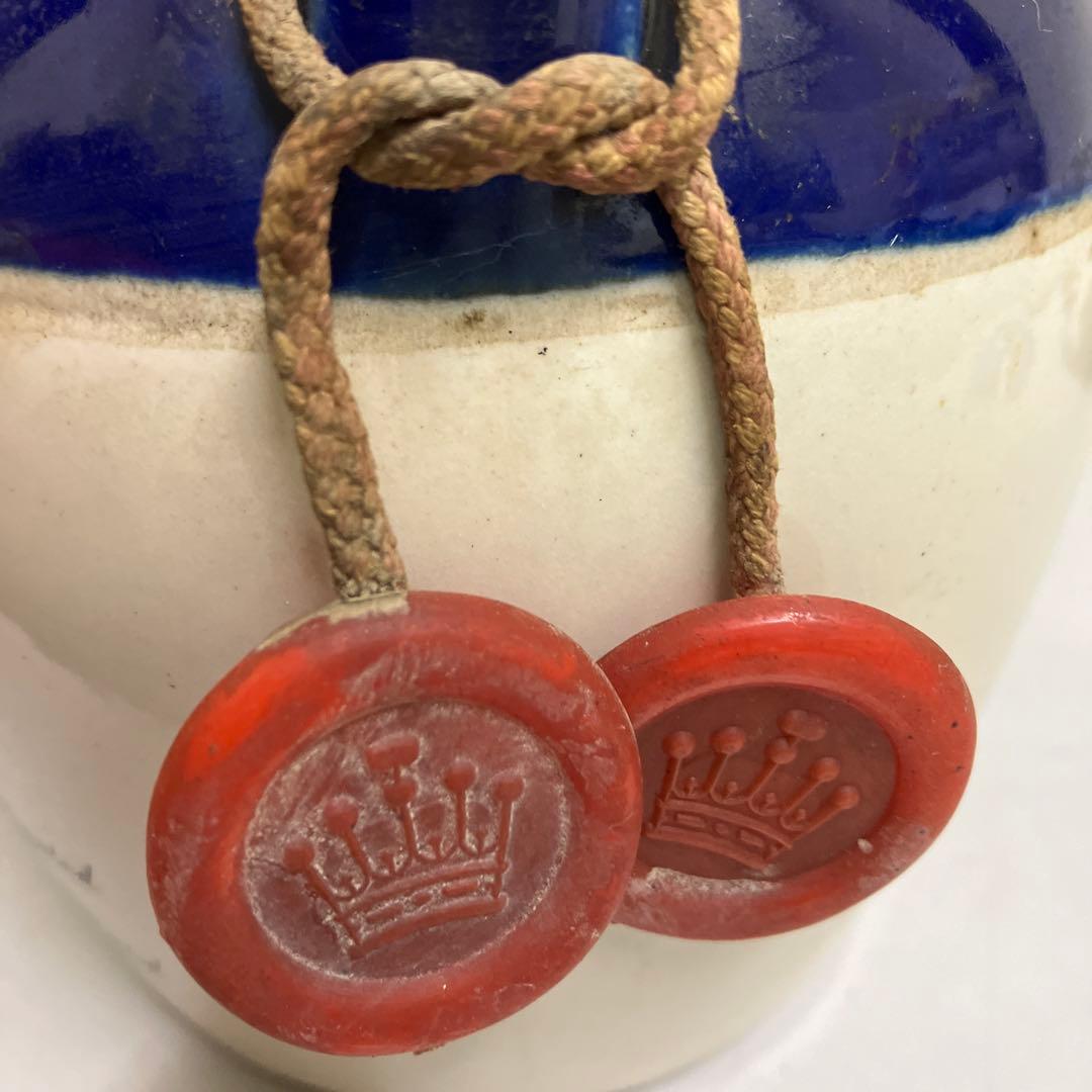 E壁 バランタイン陶器瓶 ウイスキー Whisky チャーム付き 古酒