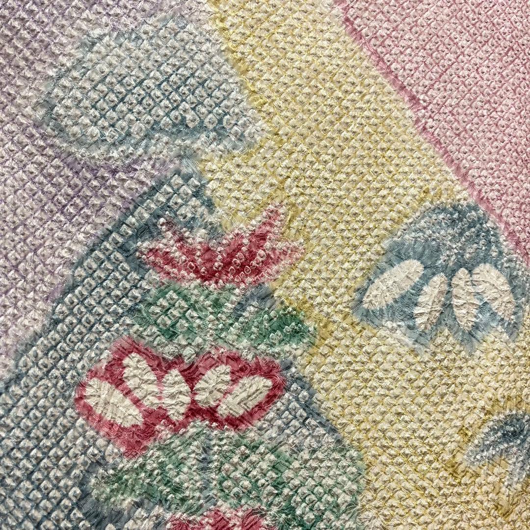 振袖フルセット■総絞り■オーダー仕立て■パステル色振袖■振袖一式■成人式