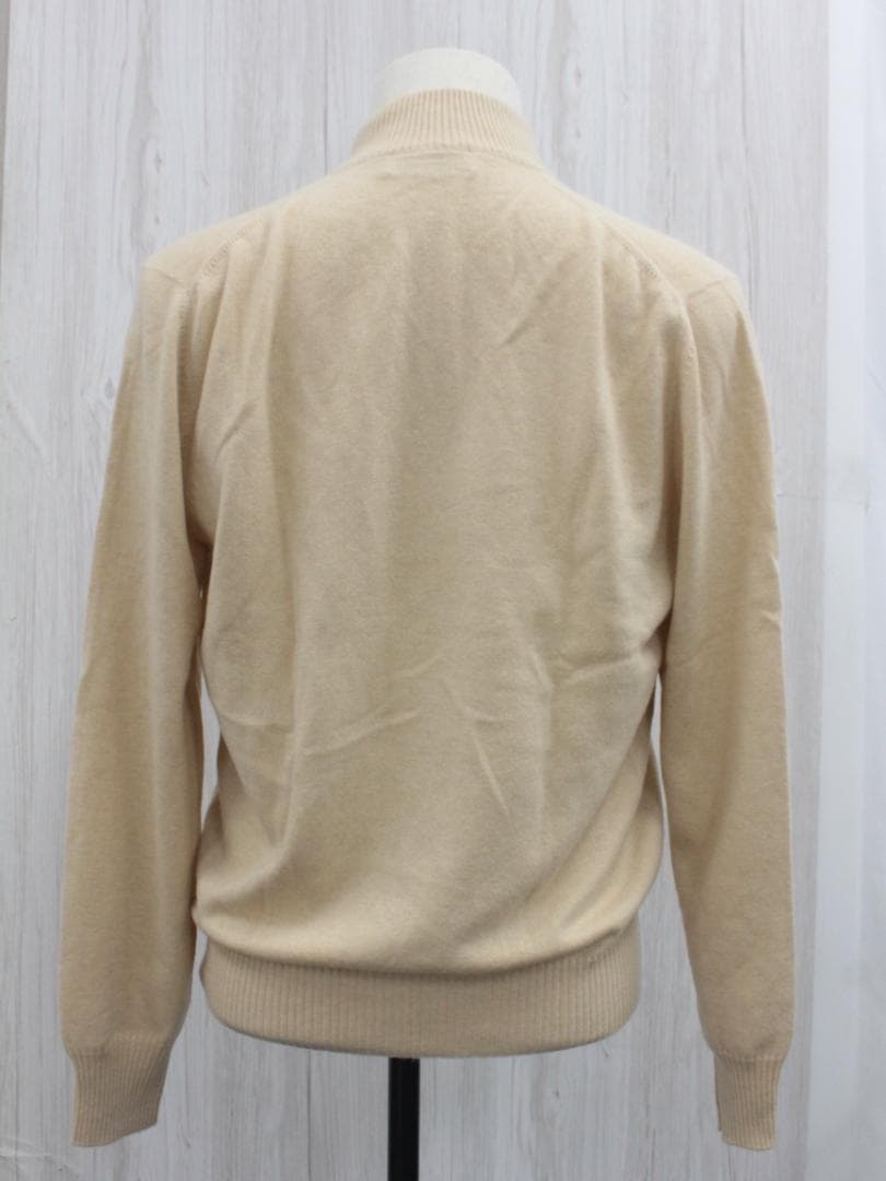 ▲ブルネロ クチネリ カシミア100%ジップアップカーディガン ベージュ