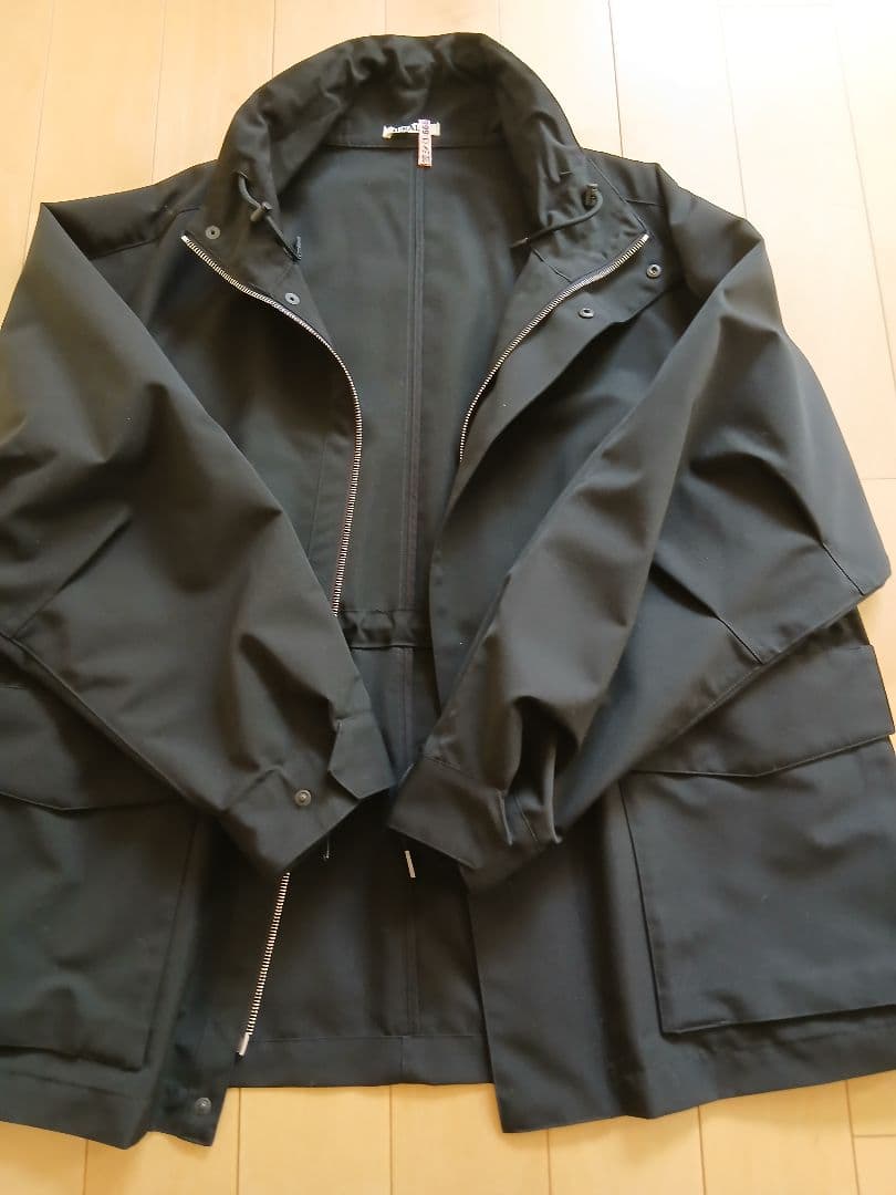 AURALEE 25S WOOL Maxcanvas 黒ハイネックブルゾン