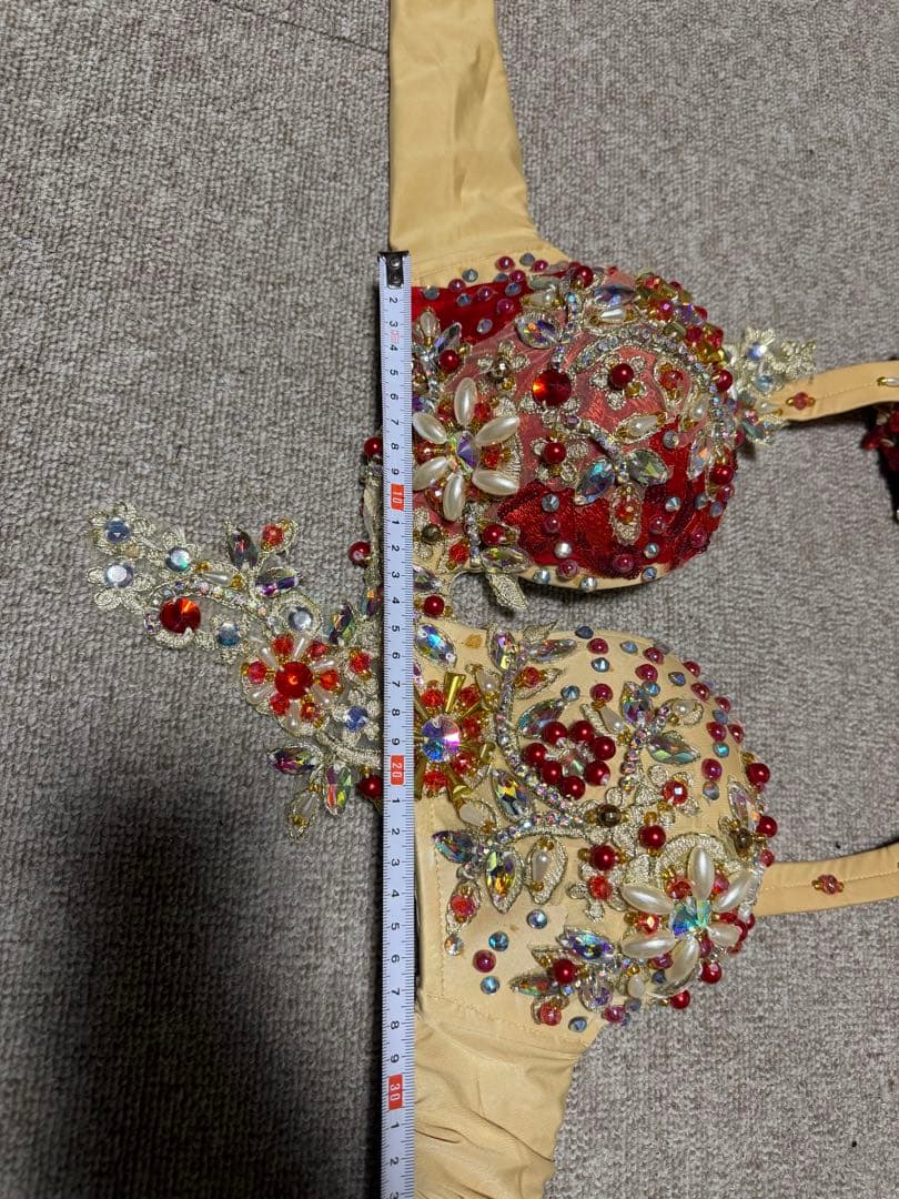 赤いベリーダンスセットアップ