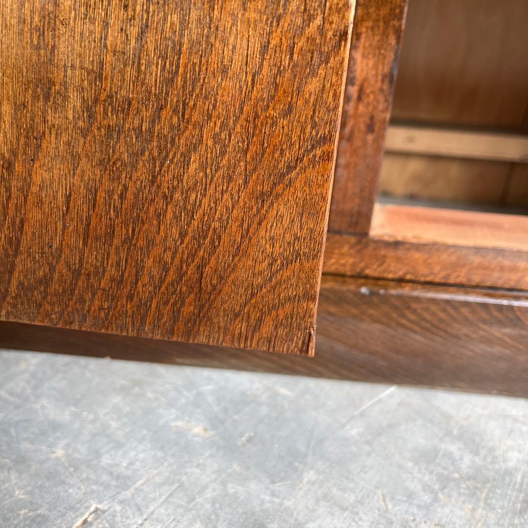 アンティーク ガラス 戸棚 チェスト キャビネット 飾り棚 昭和レトロ z395