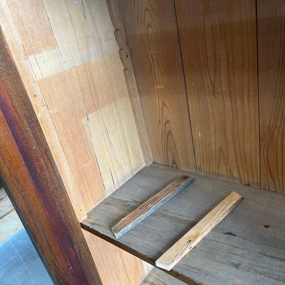 アンティーク ガラス 戸棚 チェスト キャビネット 飾り棚 昭和レトロ z395