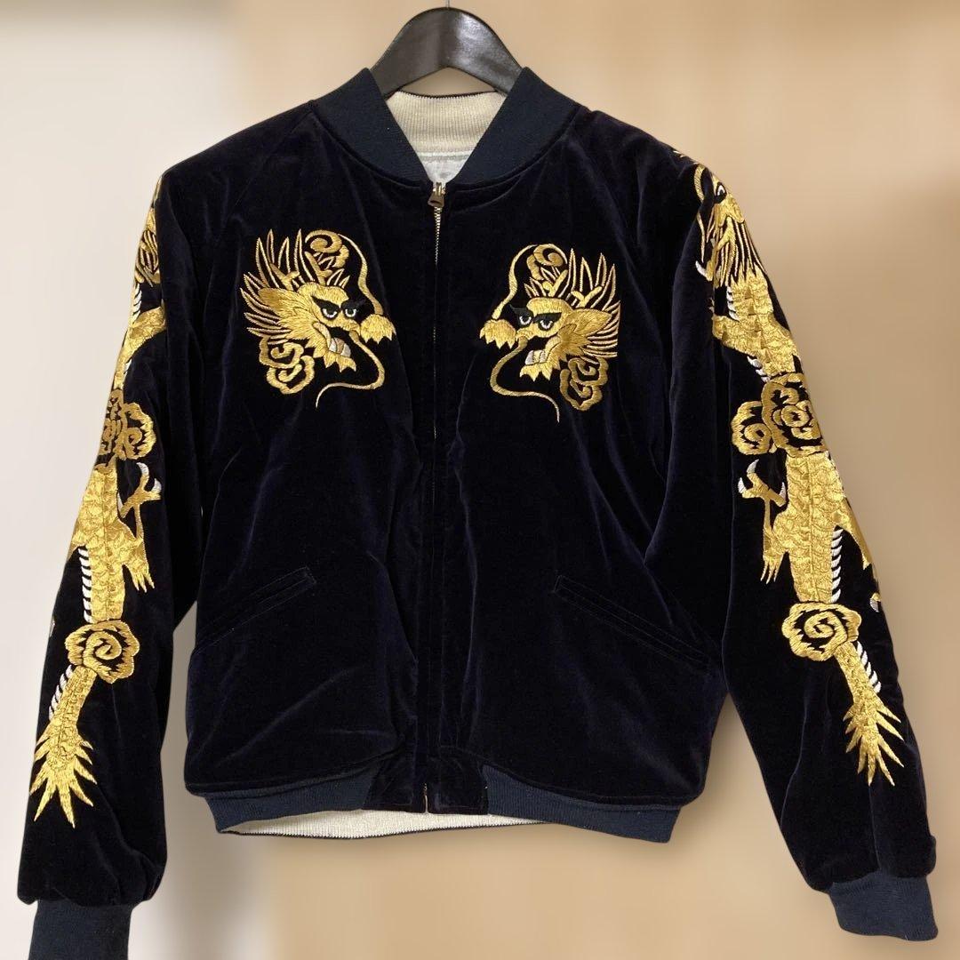 ウエアハウス WAREHOUSE 別珍スカジャン 五重塔 龍