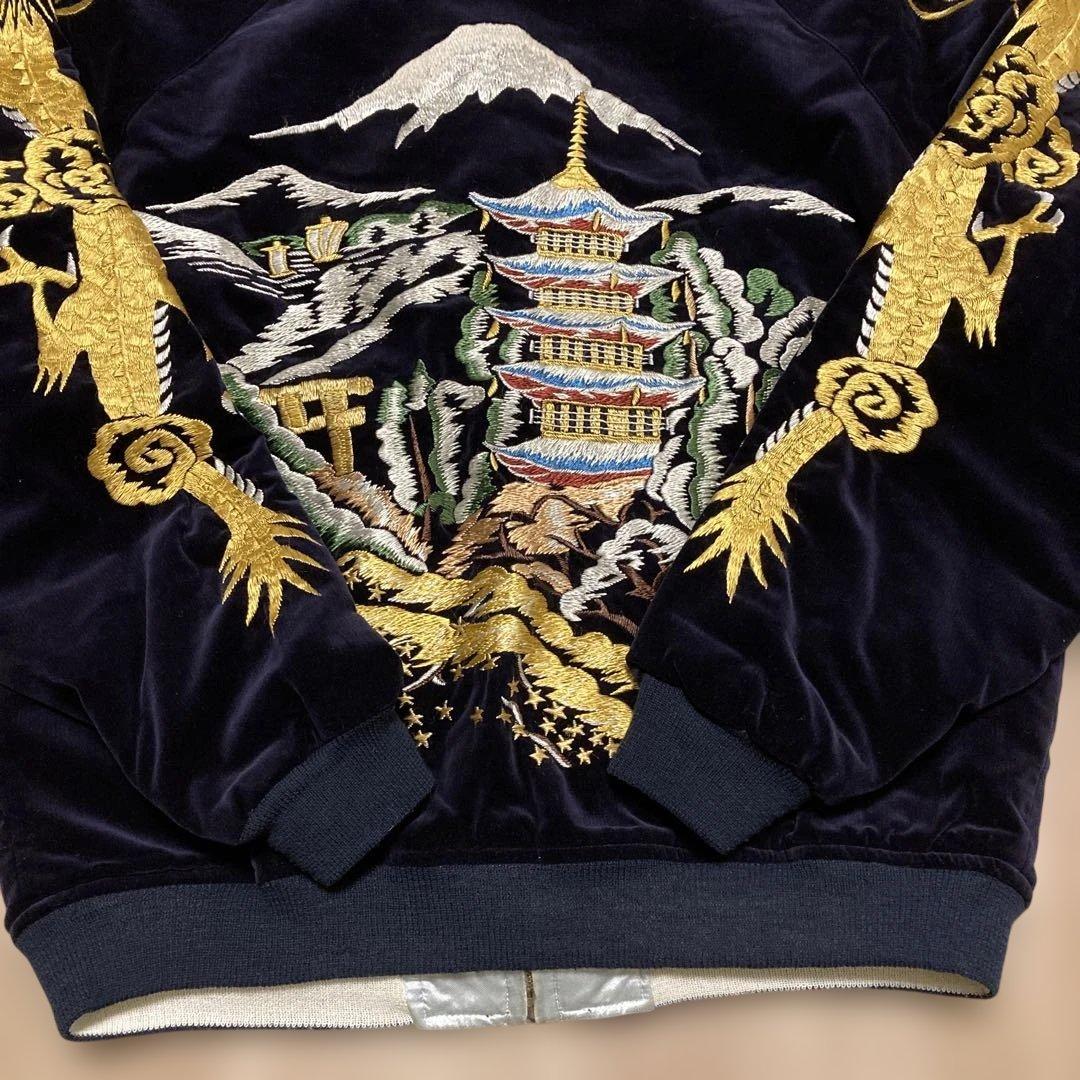 ウエアハウス WAREHOUSE 別珍スカジャン 五重塔 龍