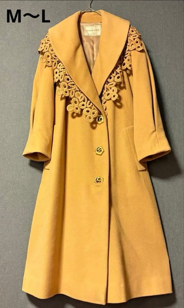 マダムユキコ-ユキコハナイ　山吹色ビンテージロングコート【美品】