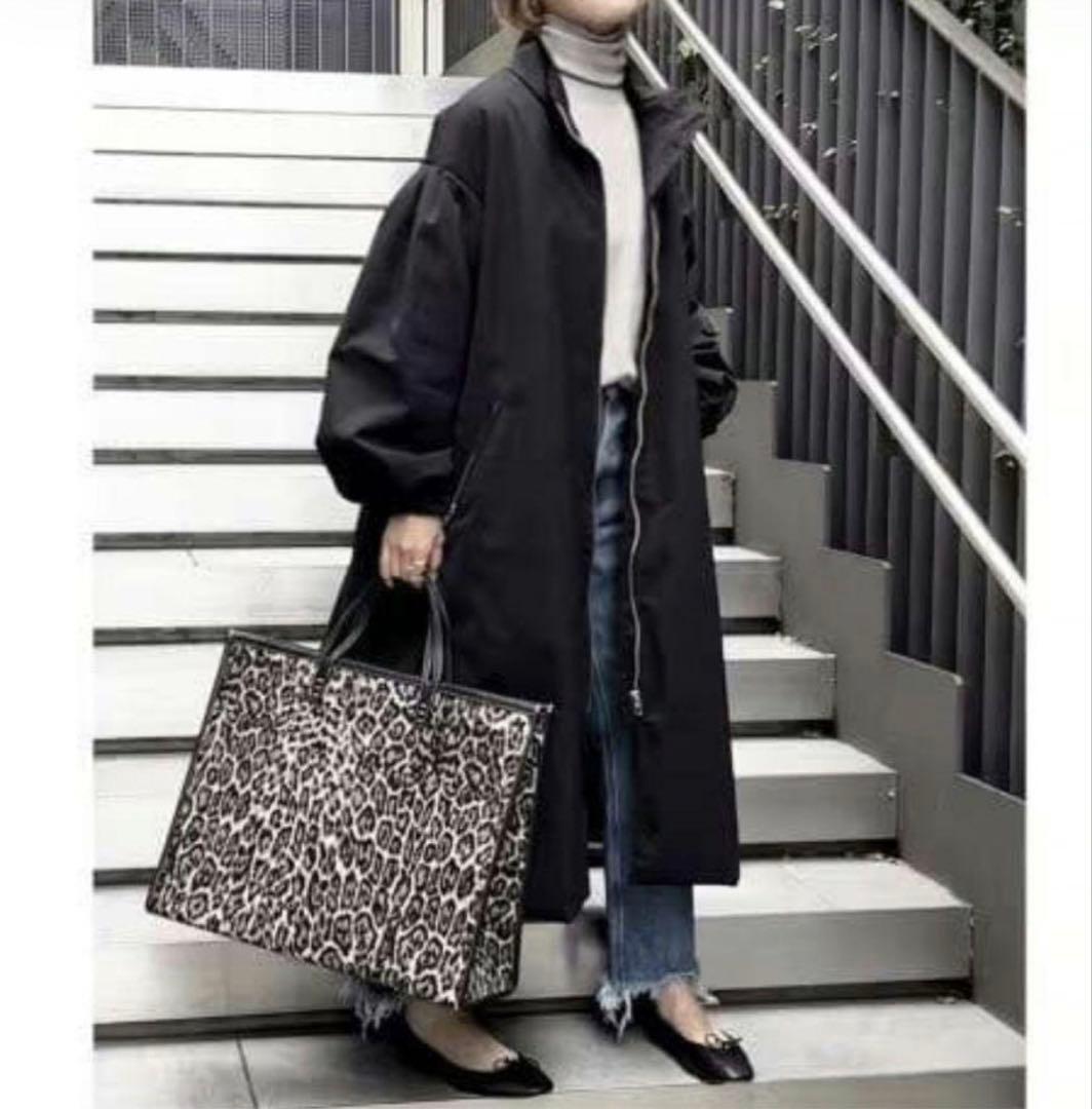 ★Spick&Span ブラック ロングコート（中綿入）38サイズ（美品）★