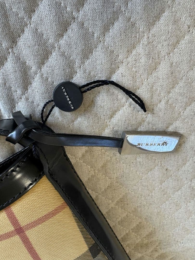 【バーバリー】ノバチェックトートバッグ　ワンショルダー