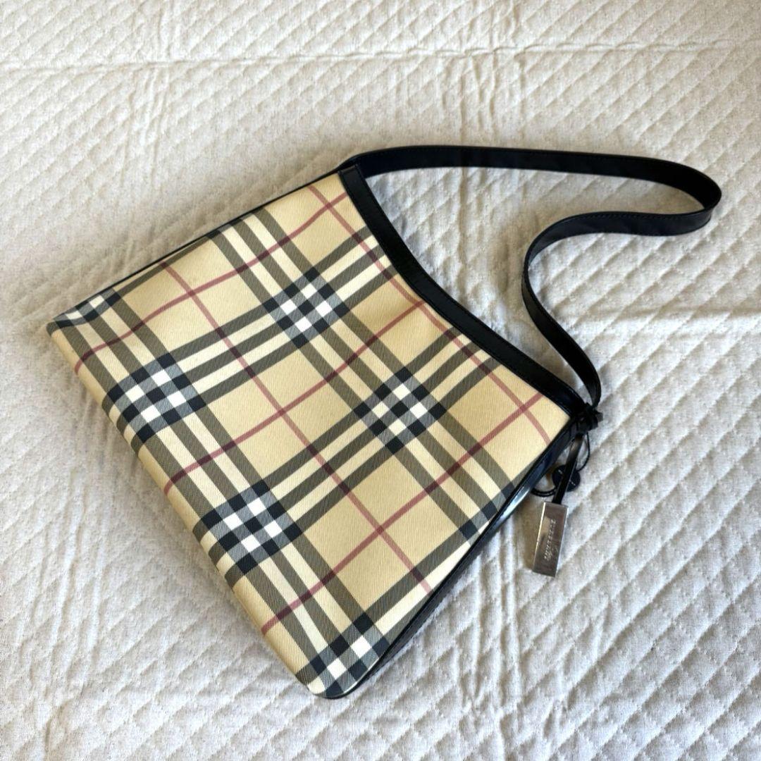 【バーバリー】ノバチェックトートバッグ　ワンショルダー