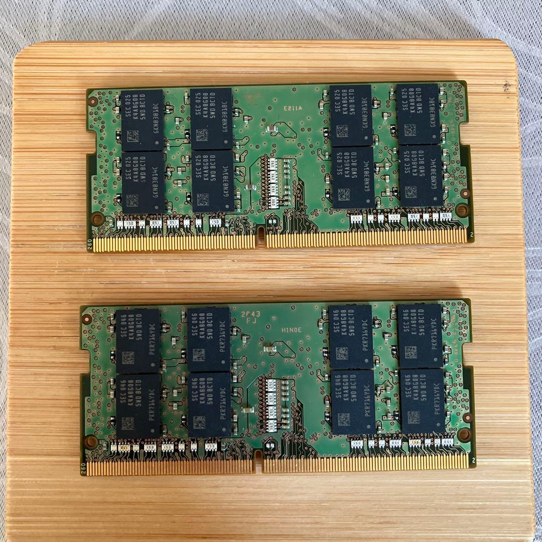 Samsung 16GB DDR4 2666V メモリー 2枚セット 計32GB