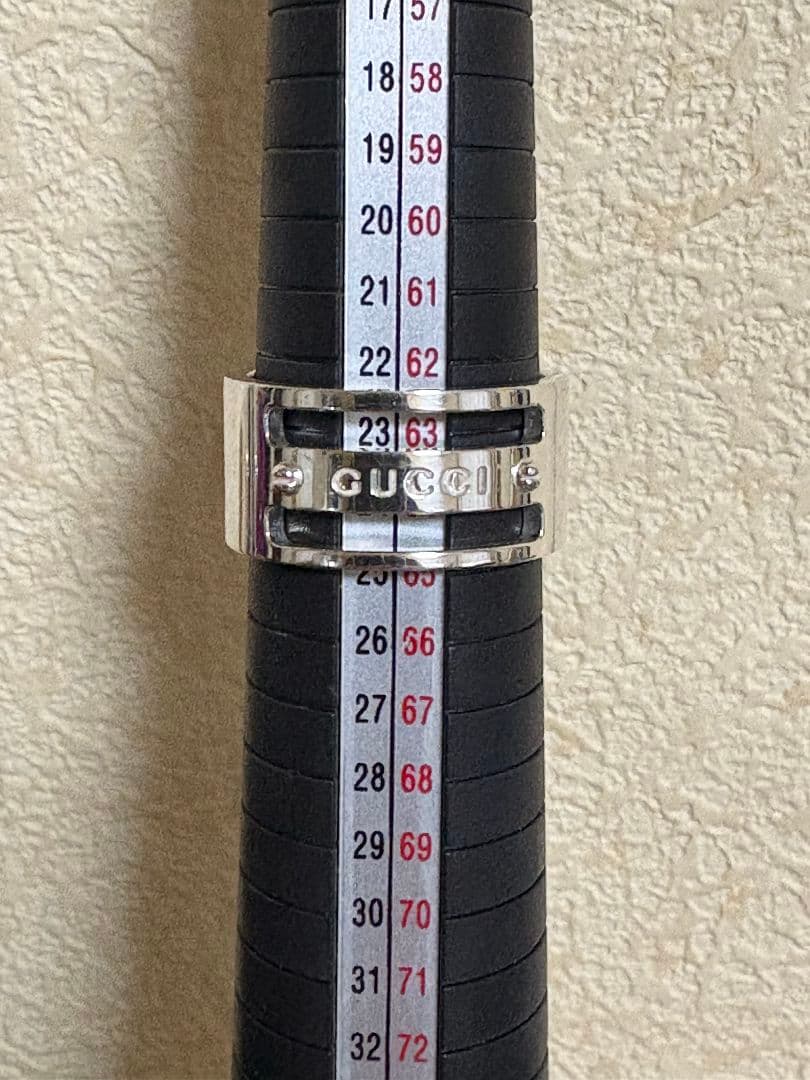 GUCCI グッチ ロゴヴィス リング 【刻印サイズ:23号 】