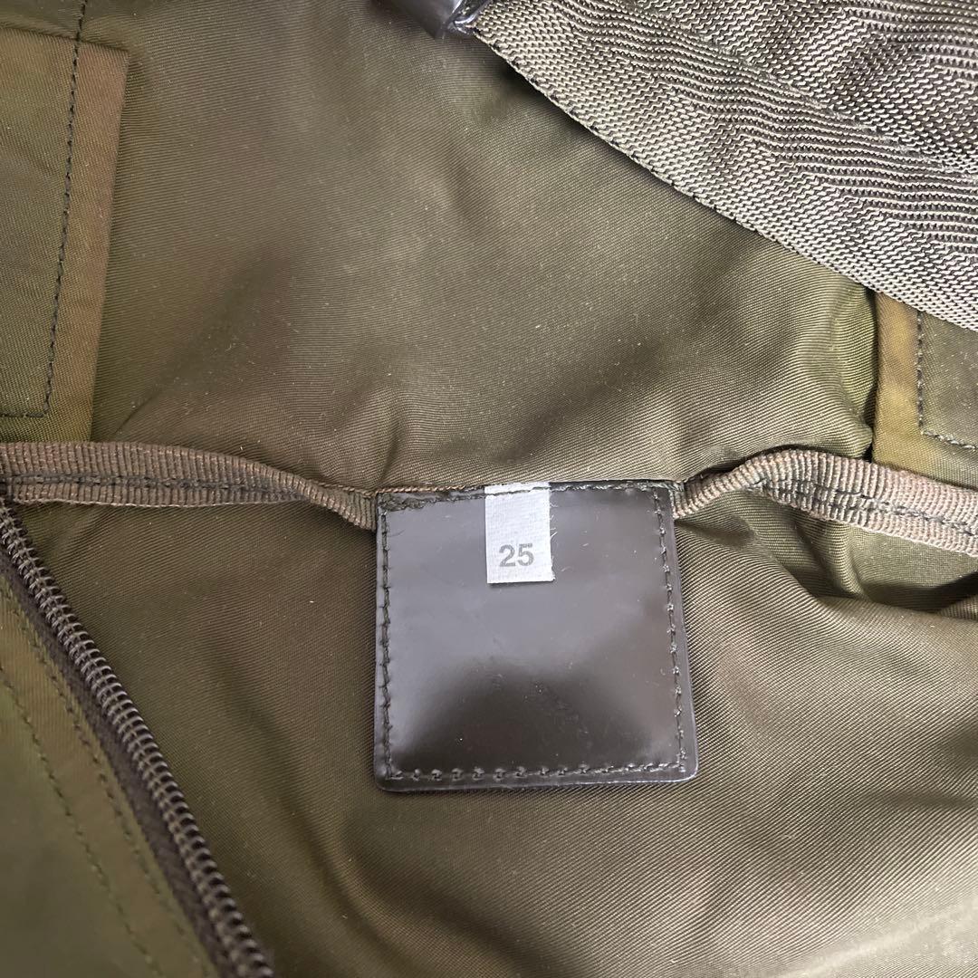 ◇美品PRADAプラダ ボストンバッグ トラベルバッグ ナイロン モスグリーン◇