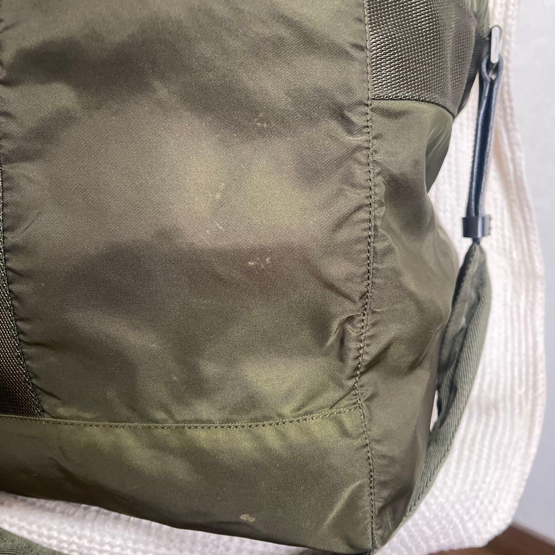 ◇美品PRADAプラダ ボストンバッグ トラベルバッグ ナイロン モスグリーン◇