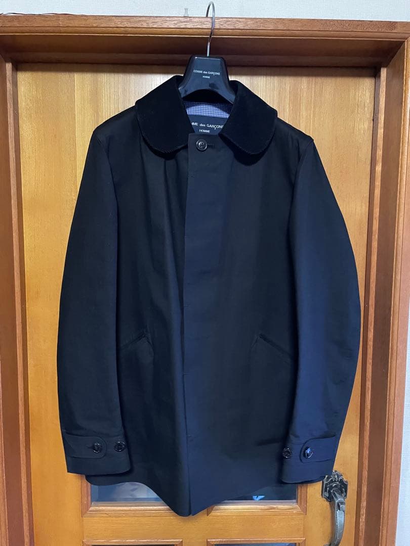 COMME des GARÇONS ブラック ステンカラーコート Sサイズ