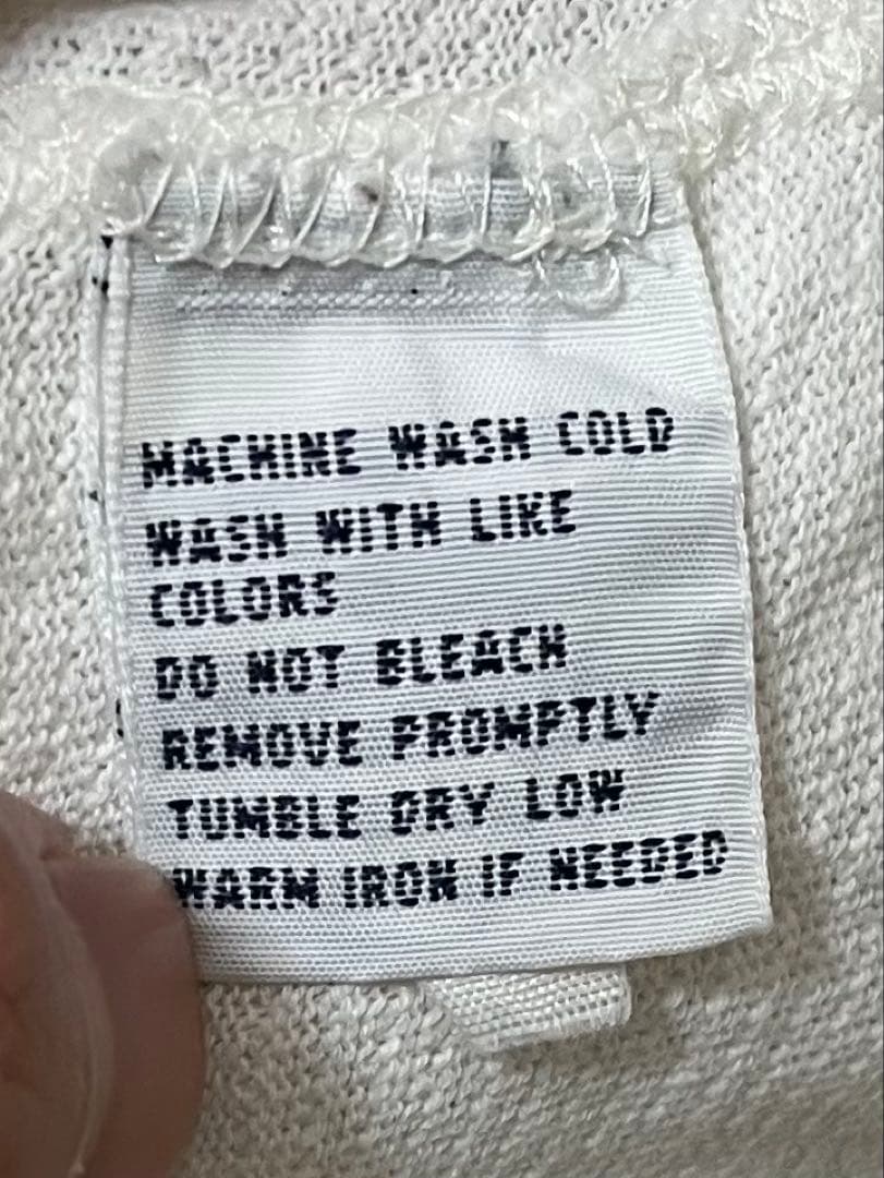 00s Polo Ralph Lauren ヘンリーネック　リネン　ホワイト　L