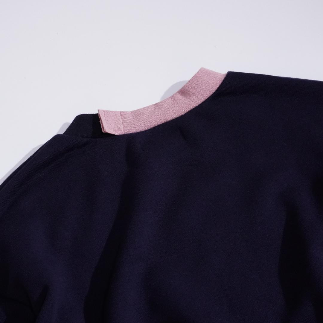 トップス / スウェット / リメイク / ネイビー / ラベンダー