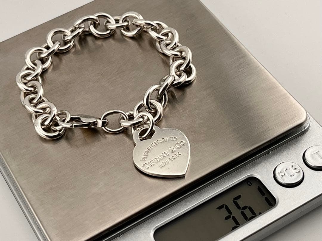 c939 ティファニー　リターントゥ　ハート　プレート　ブレスレット　925