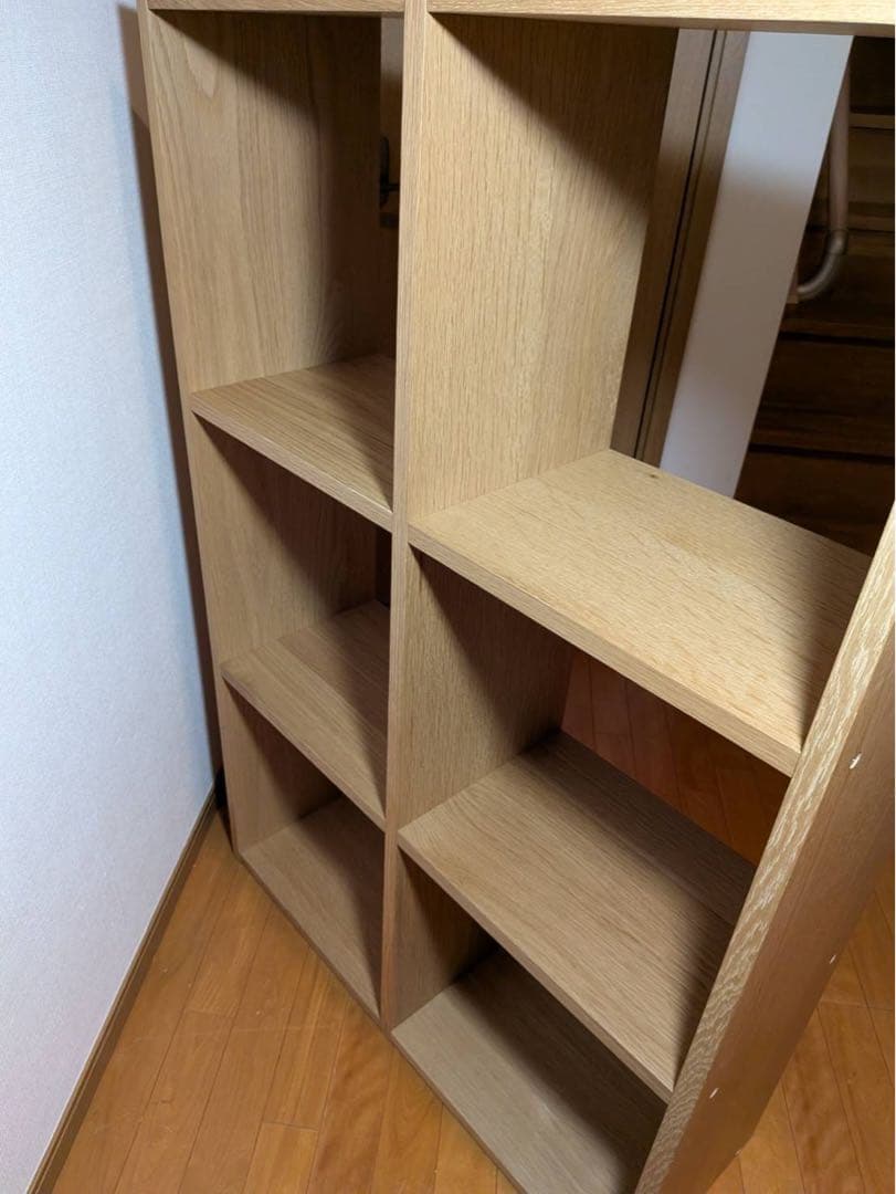 ■送料込■無印良品 スタッキングシェルフ 3×2 木製家具棚収納MUJIオーク材