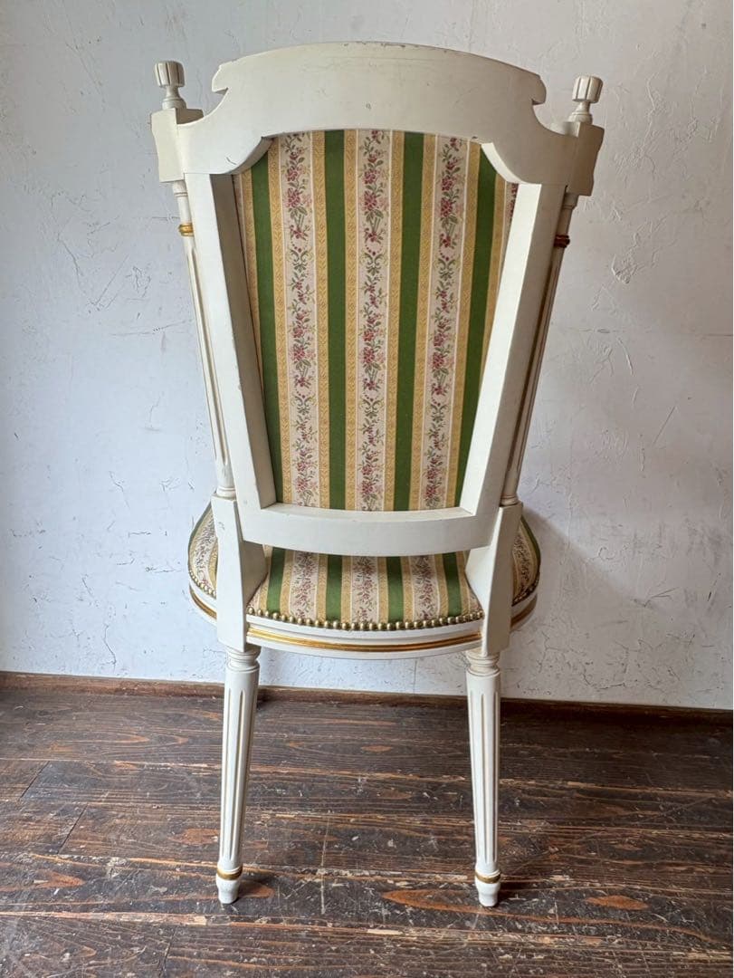 asdf＊椅子 インテリア イギリス アンティーク チェアー 白家具