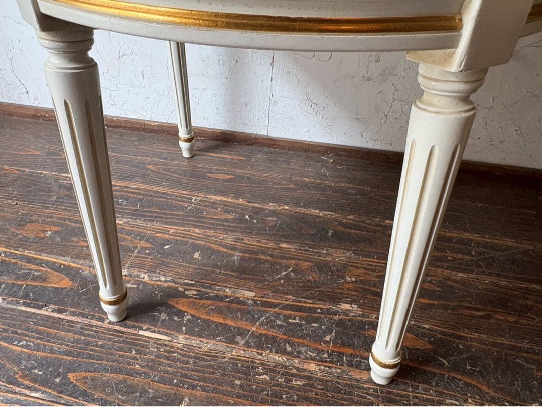 asdf＊椅子 インテリア イギリス アンティーク チェアー 白家具