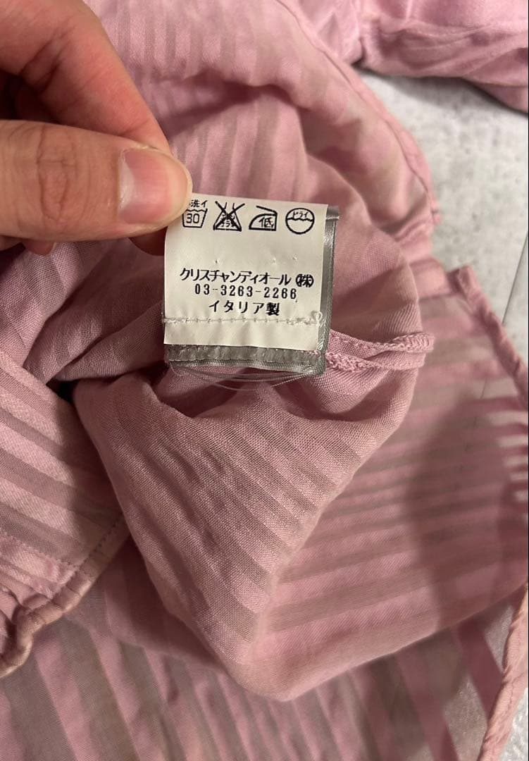 Dior Homme SS05 シアー　ストライプ　ドレスシャツ　36