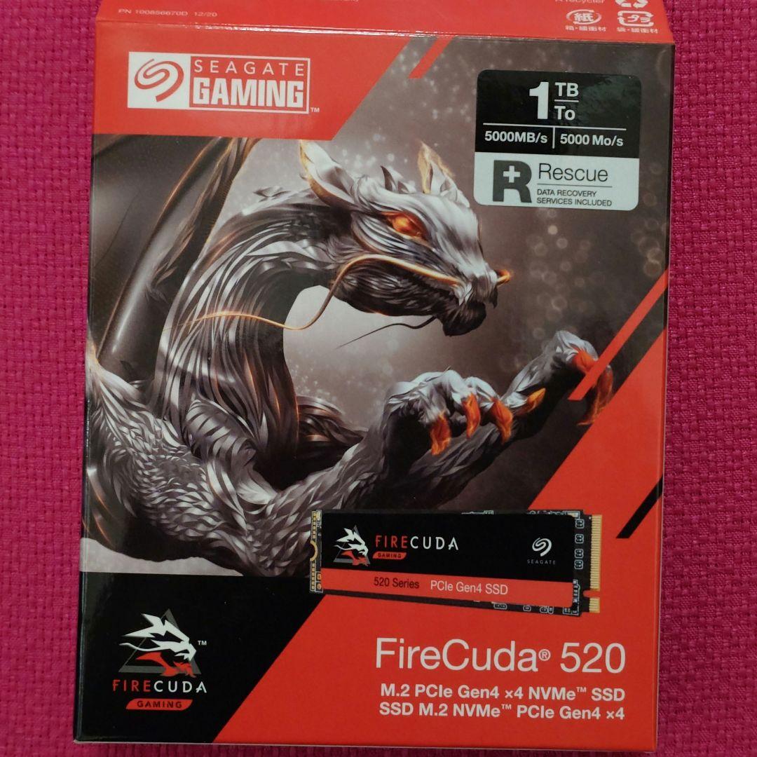 内蔵型SSD FireCuda520 M.2 PCIe Gen4 NVMe SSD 1TB