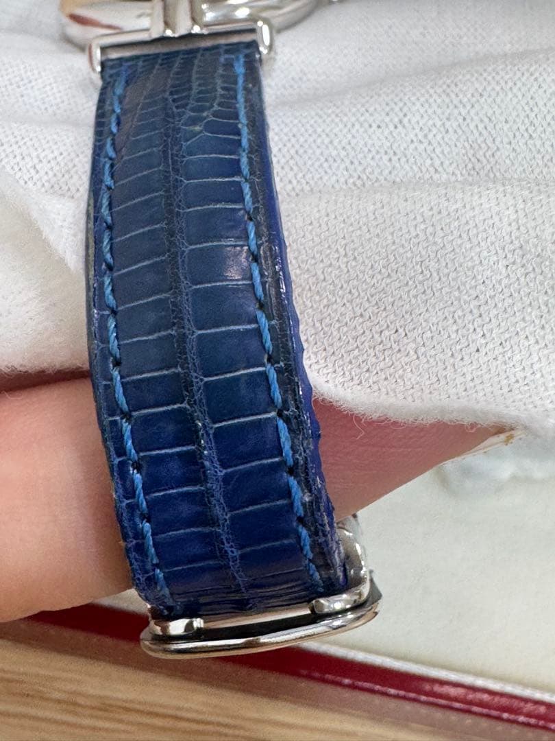 must de Cartier 腕時計 アナログ シルバー/ネイビー