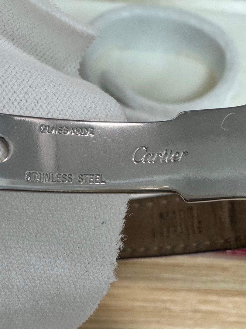 must de Cartier 腕時計 アナログ シルバー/ネイビー