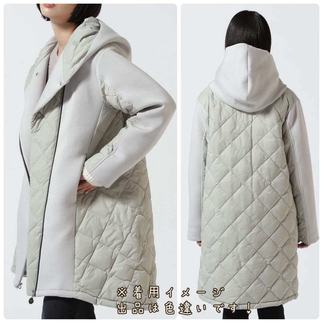 マルシャルテル ロングダウンパーカー ドッキング 異素材 フーディー 定番 M