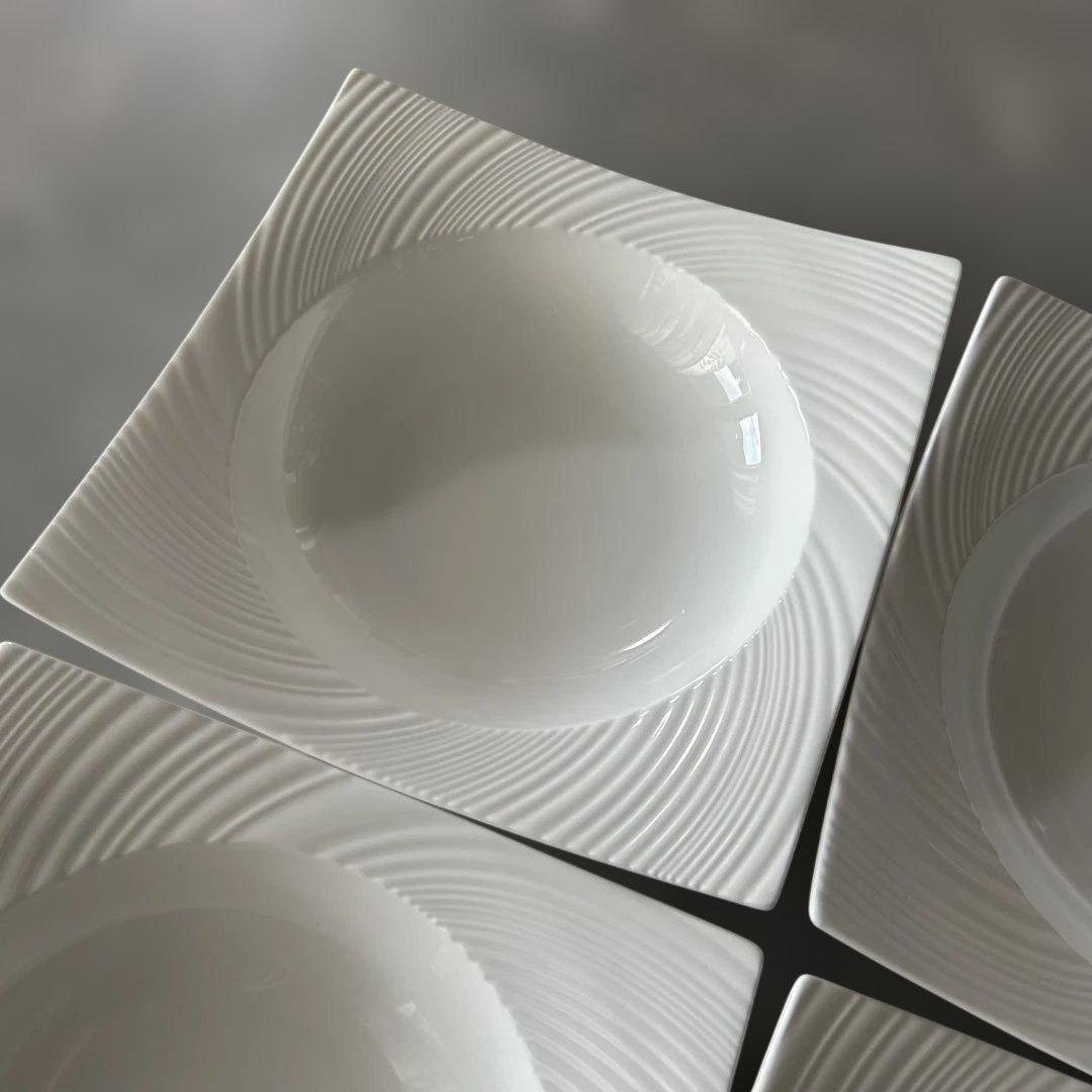 ウェッジウッド　スクエアボウル　4枚セット　パスタ皿、スープ皿、うつわ