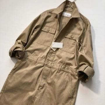 【しんちー】ウィムガゼット　25ss ツイルジャンプスーツ ベージュ