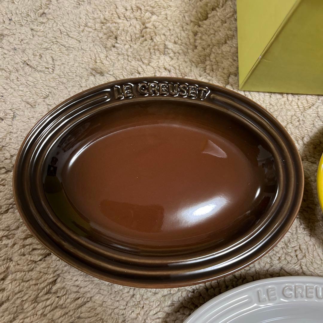 LE CREUSET ミニ・オーバル・プレート（5枚セット ）クールパレット